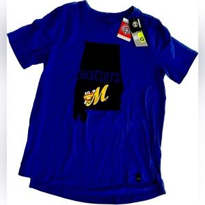 Under Armour Montgomery Biscuits Minor League Baseball Blue Medium Women T-Shirt